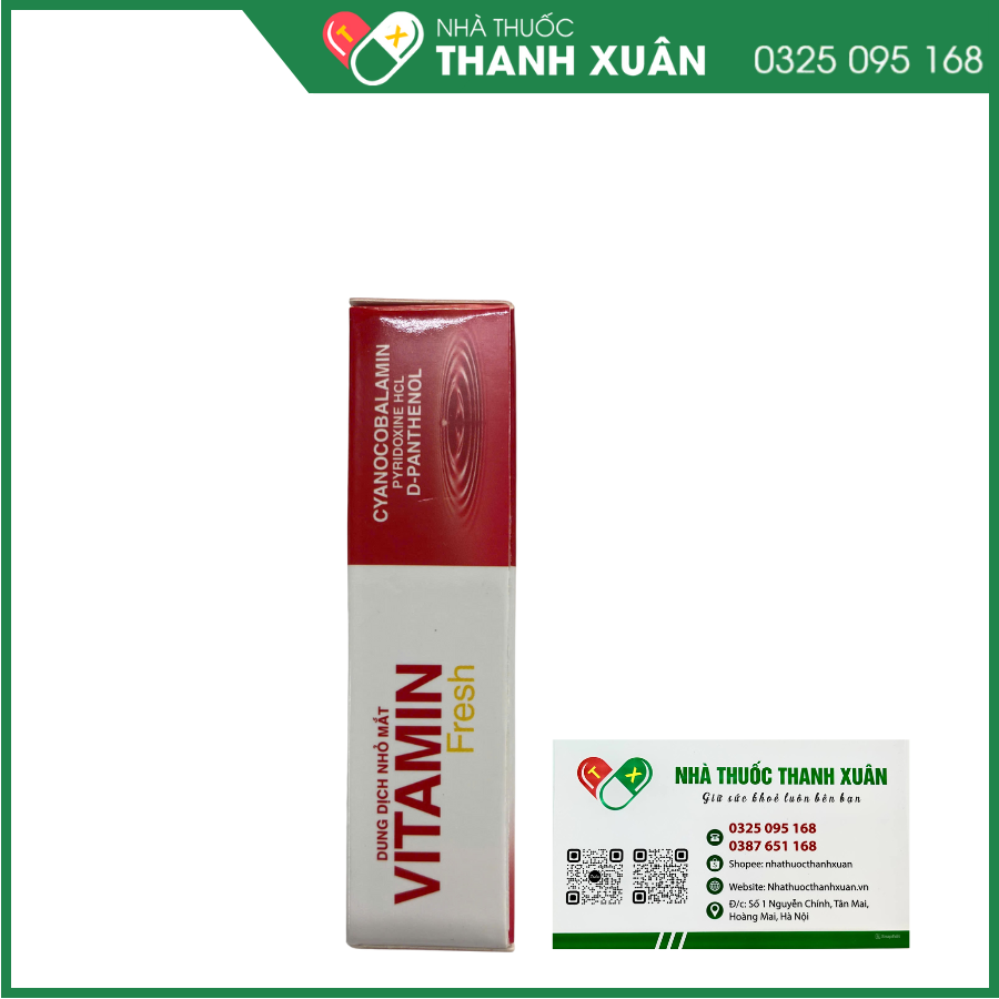 Dung dịch nhỏ mắt Vitamin Fresh bổ sung vitamin và dưỡng chất cho mắt